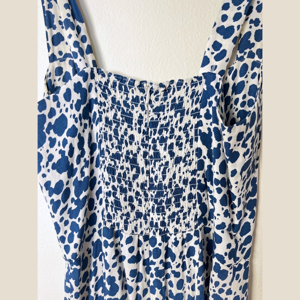 Reformation Humphrey Mini Dress in Rainey Blue - Size 4 - Picture 9 of 13